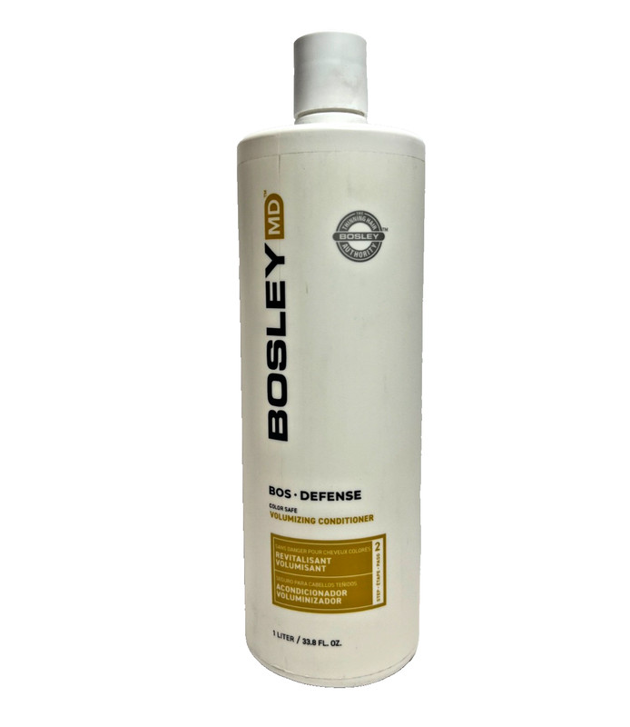 Bosley MD BOS-DEFENSE Color Safe VOLUMIZING Conditioner 33.8 oz. BRAND NEW