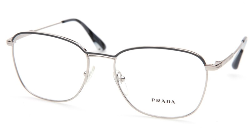 NEW PRADA VPR 57V 329-1O1 Grey Gunmetal EYEGLASSES 54-17-140 B44mm Italy
