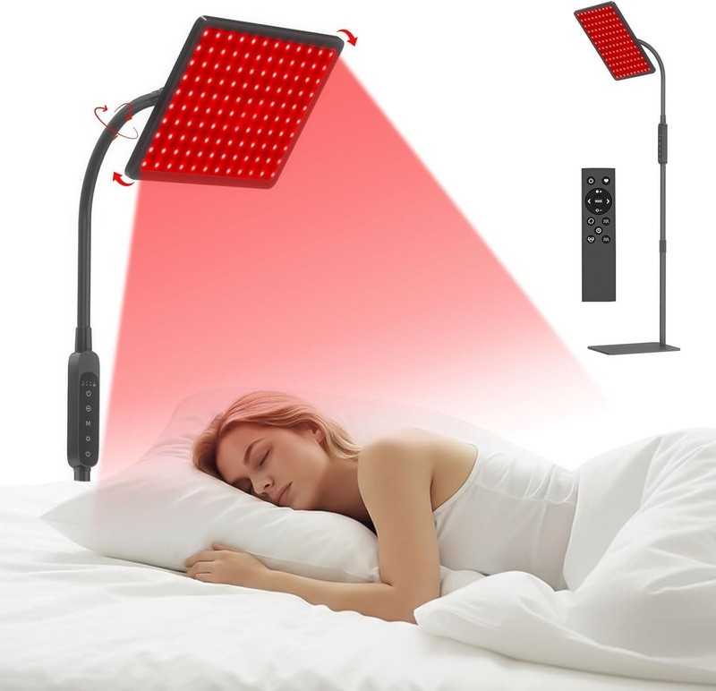Red Light Therapy Lamp：Gooseneck Infrared Red Light Therapy Lamp with Led 660nm