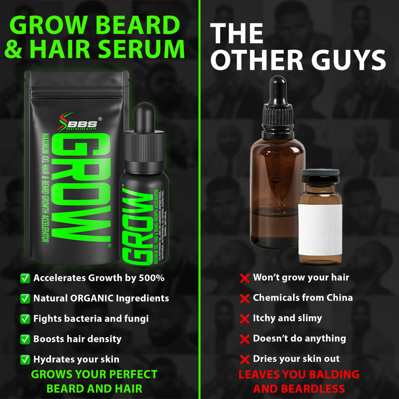 GROW MAX XXL Beard & Mustache Accelerator - #1 FACIAL HAIR GROWTH OIL WORLDWIDE! gallery