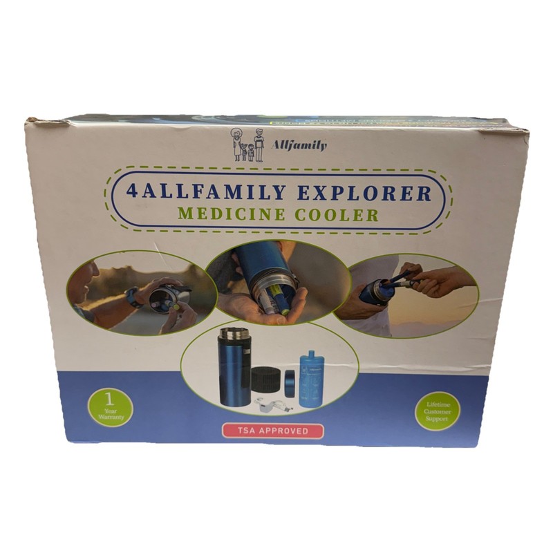 4ALLFAMILY EXPLORER 72 Hour 7 Pen Medical Insulin Cooler **MISSING USB LID**