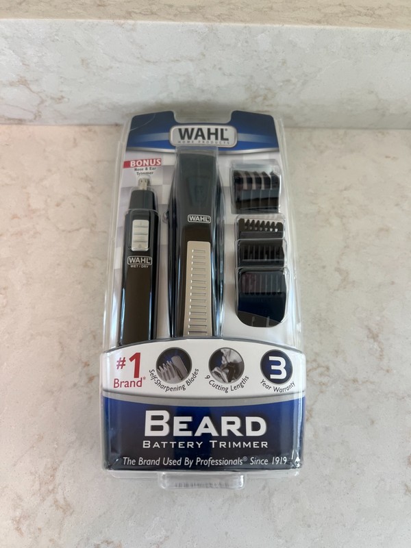 WAHL Nose Ear Body Beard Hair Wet/Dry BATTERY Precision Blade Trimmer Set ~ NEW gallery