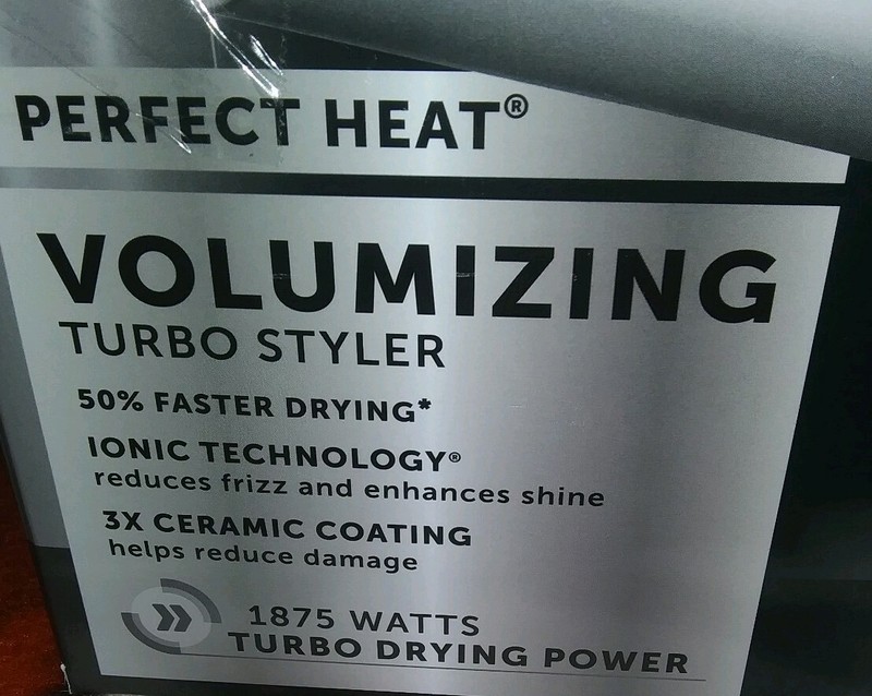 3 Revlon Perfect Heat Volumizing Turbo Hair Dryer (Silver) 1875W Open Box NEW gallery