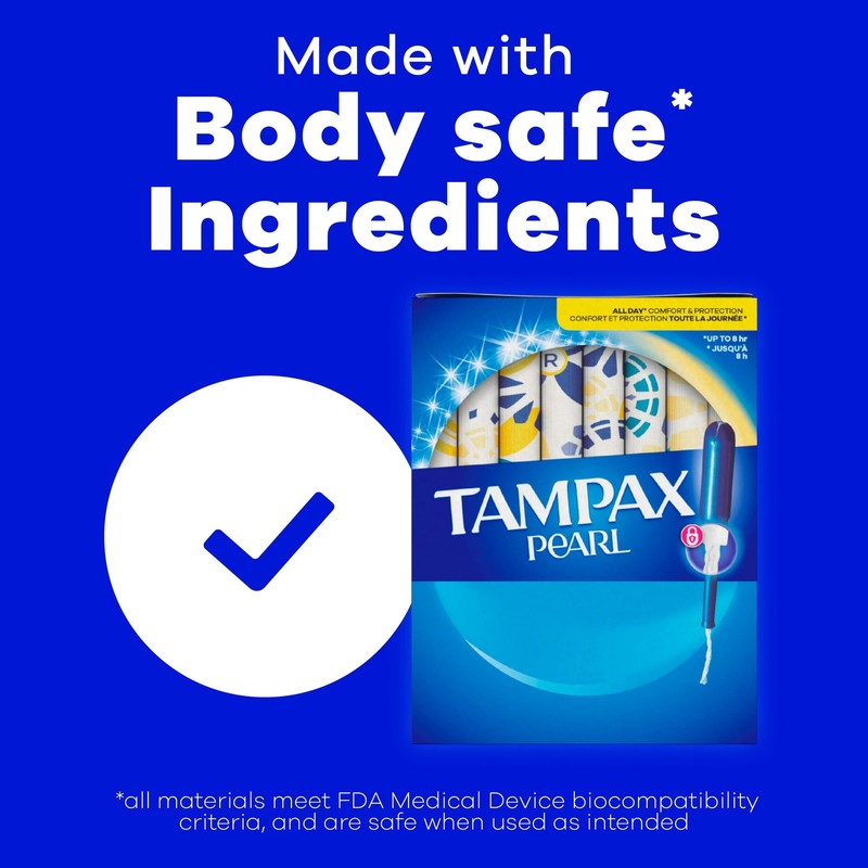 Pearl Tampons with LeakGuard Braid, Ultra Absorbency, 32 Count gallery