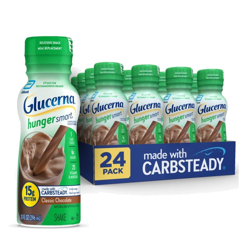 Nutritional Drink for Diabetics, 24 Pack, Classic Chocolate