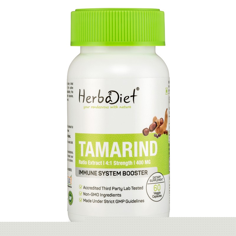 Organic Tamarind Juice Powder Capsules Immune System Booster Tamarindus Indica