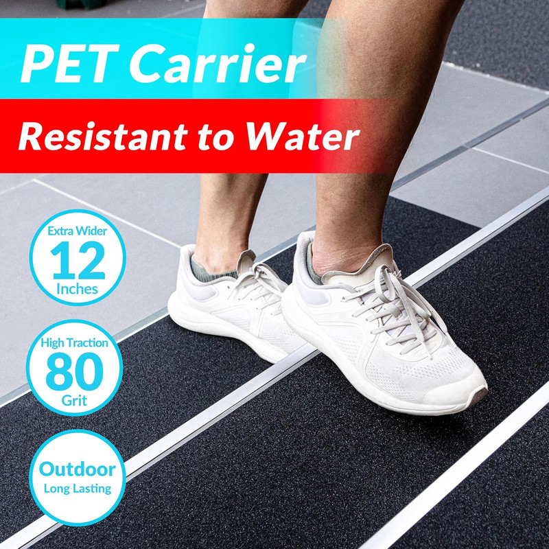 Anti Slip Traction Tape 12in x 38Ft Abrasive Adhesive Stair Step Safety gallery