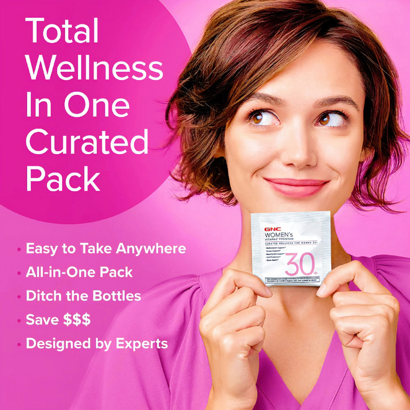 GNC Women's Vitapak Program 30+ Curated Wellness for Women 30-Day Supply gallery