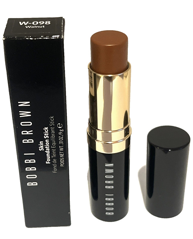 Bobbi Brown Skin Foundation Stick W-098 Walnut 0.31 oz / 9 g New In Box