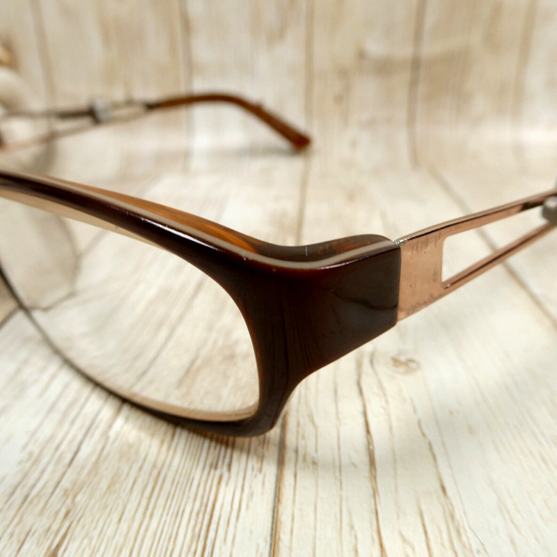 Titmus Brown Clear Rectangular Eyeglass FRAMES - EX281S 53-17-133 gallery