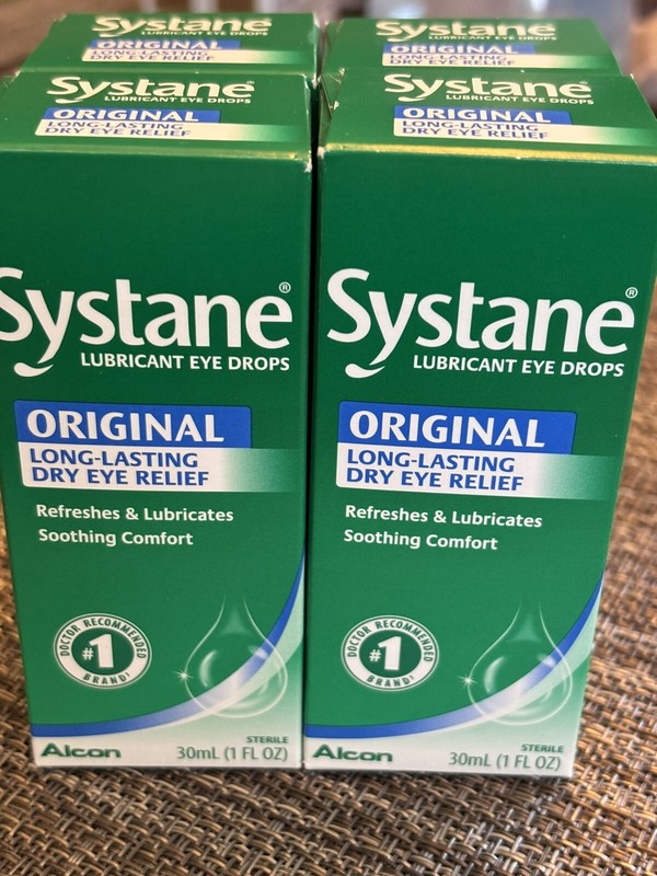 4 Boxes Systane Original Lubricant Eye Drops – 30ml 1 fl oz New Exp 4/27+SEALED
