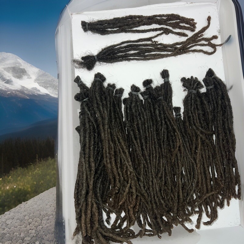 100% Naturally Grown Human Hair Dreadlocks | 5-6 Inches Over 80 Micro Locs