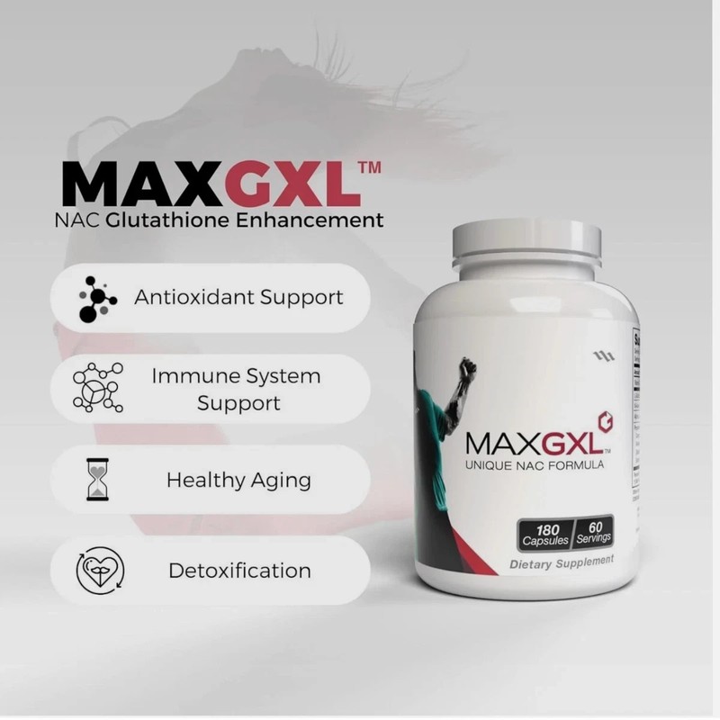 Max International Max GXL Unique NAC Formula 180 Vegetable Capsules, 60 Servings gallery