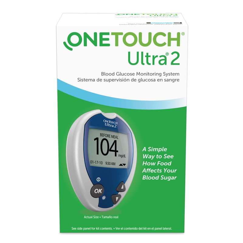 OneTouch Ultra 2 Ultra 2 Blood Glucose Meter Kit with Carrying Case 1 Kit