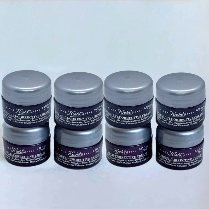Lot 8 x Kiehl’s Super Multi-Corrective for Face & Neck Cream 0.25oz / 7ml each