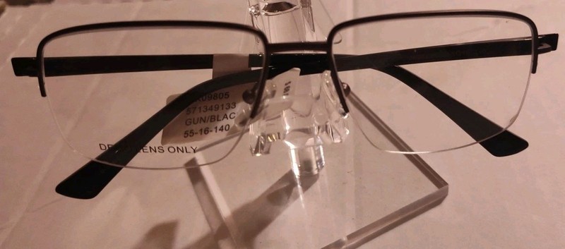 Walmart Men’s Eyeglasses Frames MK09805 Gunmetal 55-16-140 NWT $68 MSRP
