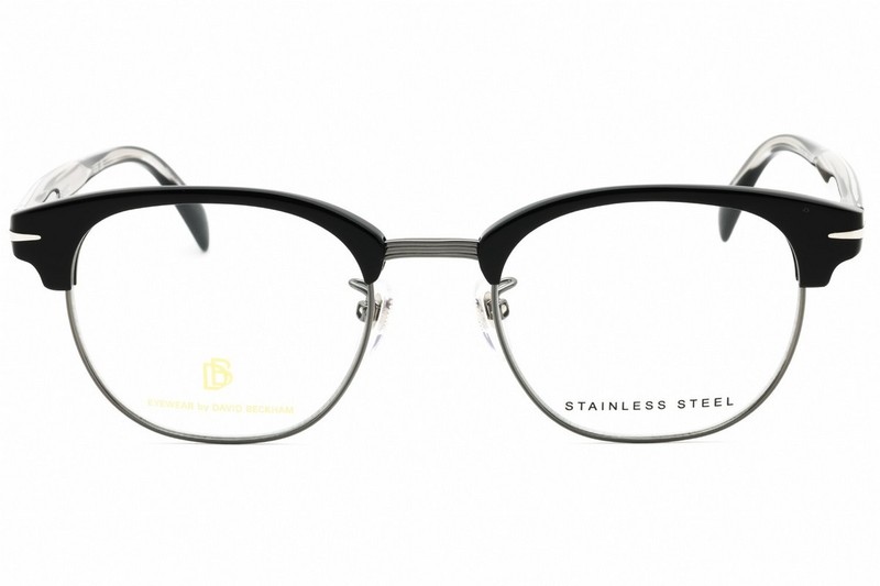 DAVID BECKHAM DB1012-0BSC-49 Eyeglasses Frame Size 49mm 20mm 145mm BLACK SILVER