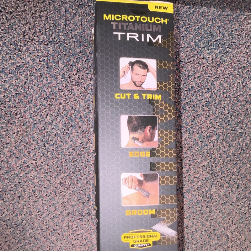 MicroTouch Titanium Trim Cordless Body & Hair Trimmer w/ Light, 5 Guards gallery