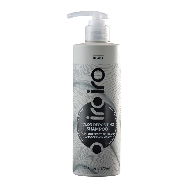 iroiro Color Depositing Shampoo (Black) 9.23 Fl Oz (Pack of 1), Black
