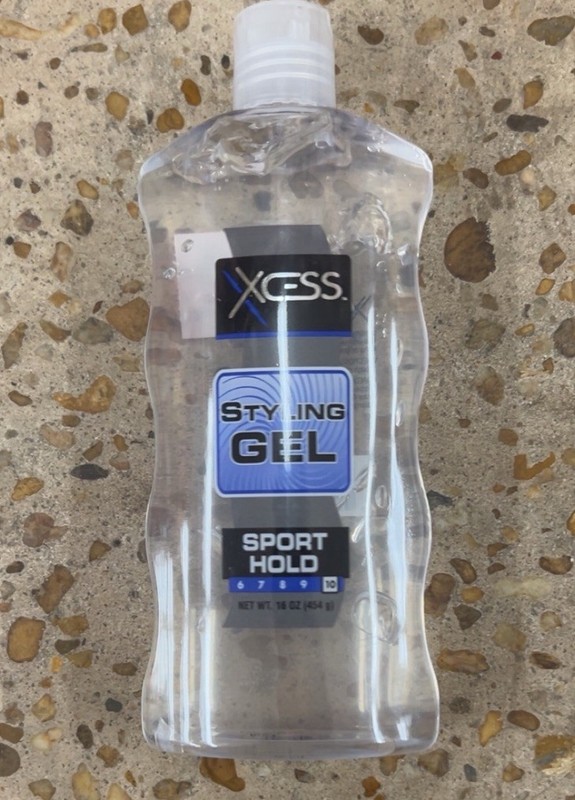 XCESS Styling Hair Gel Sport Hold Wet Look Clear, 16 oz (443 mL) Fragrance
