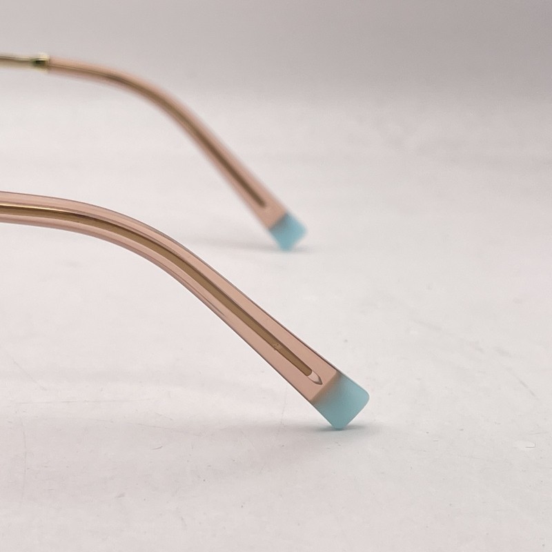 Tiffany & Co Womens Round Phantos Thin Eyeglasses TF2209 Transparent Nude gallery