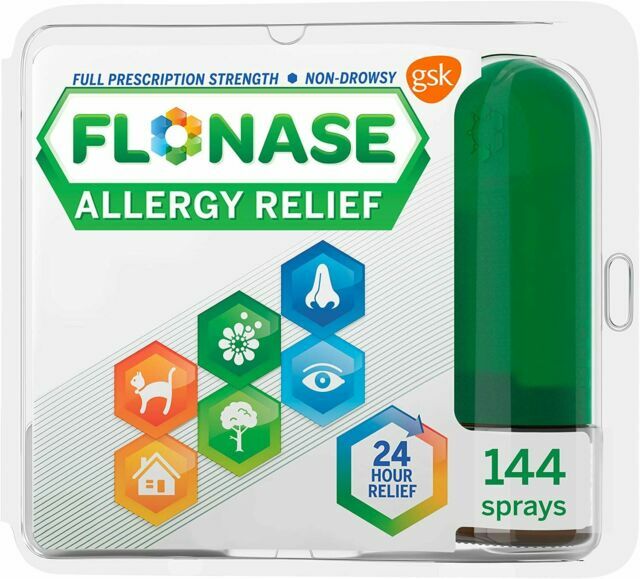 FLONASE 24 Hour Non-Drowsy Metered Nasal Spray Allergy Treatment – 0.62oz