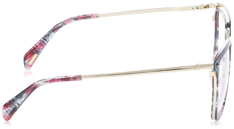 New Police VPLG25 0376 Rose Gold & Green Eyeglass w/Red Marble Trim 51/20/135 gallery