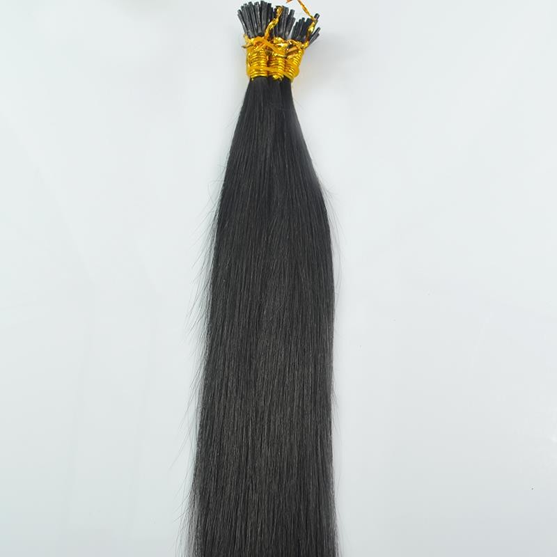 20 Inch 100g Straight I-Tip Human Hair Extensions 100 Strands Pre-Bonded