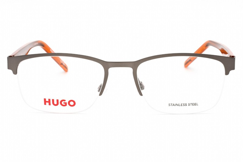 HUGO HG1247-SMF-53 Eyeglasses Size 53mm 19mm 145mm ruthenium Men gallery