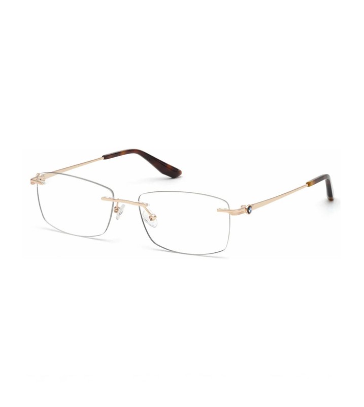 BMW BW5011 028 Rose Gold Rimless Metal Optical Eyeglasses Frame 56-17-150