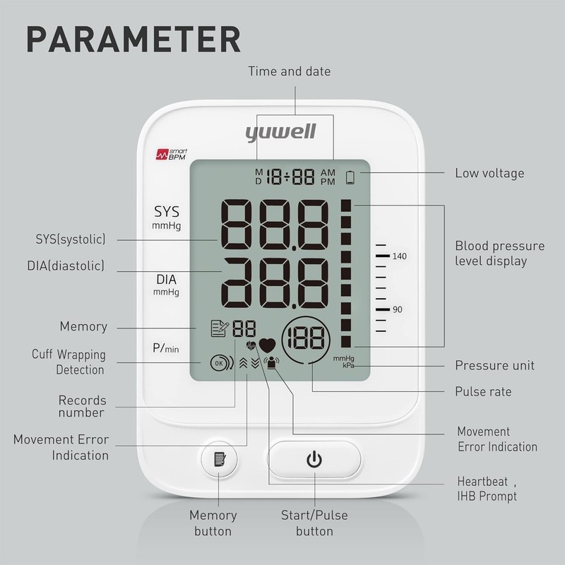 Blood Pressure Monitor, Large Upper Arm Blood Pressure Cuff, Digital Blood Pr... gallery