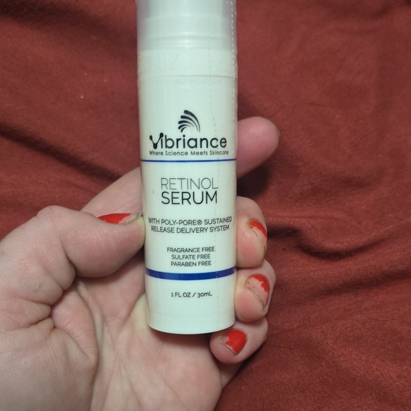 Vibriance Retinol Serum Fragrance Free Sulfate Free Paraben Free 1 fl oz 30 mL