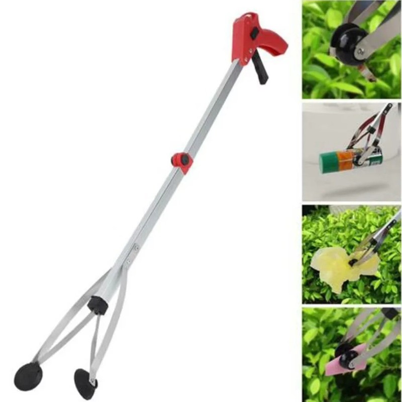 360° Rotating Trash Picker Grabber 80cm Foldable Lightweight Garbage Picker Tool gallery