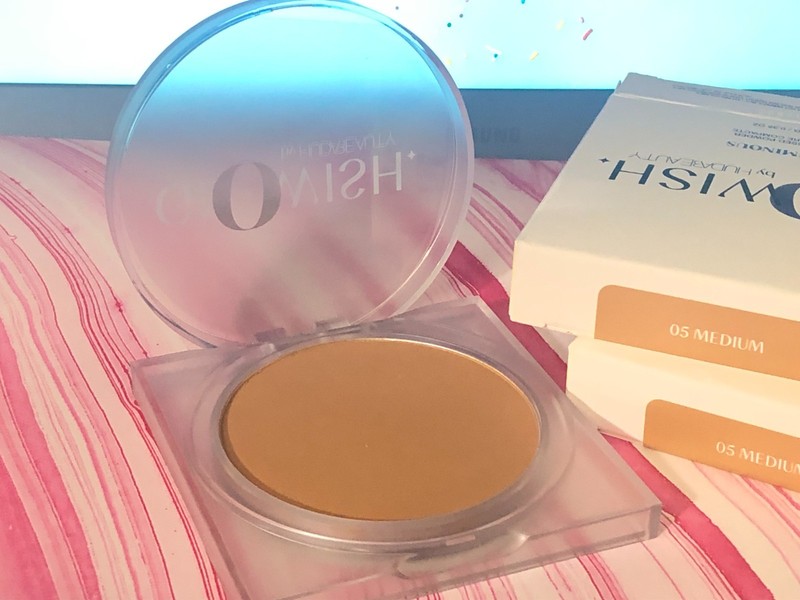 Glowish By Huda Beauty – Luminous Pressed Powder «05 Medium» Full Size 0.35 oz