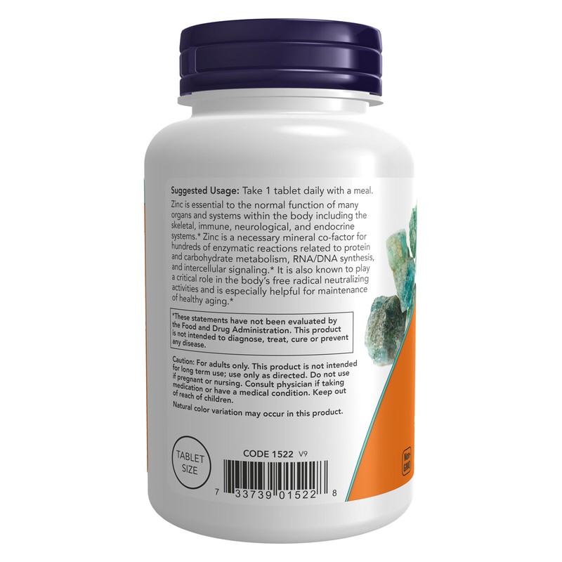 2x NOW FOODS Vegetarian Formula Zinc 50 mg 250 Tabs gallery