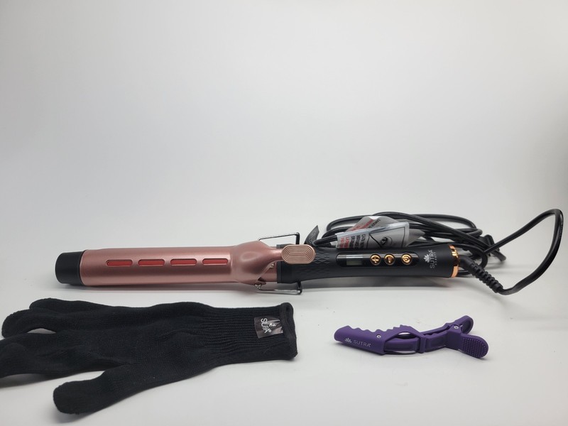 Sutra IR2 Infrared Curling Iron 1 3/8″ 35mm Rose Gold Pink Ceramic Barrel + Clip