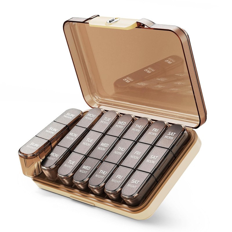 Weekly Organizer 3X a Day, Detachable 7 Day 3 Times a Day with Moisture-Proof…