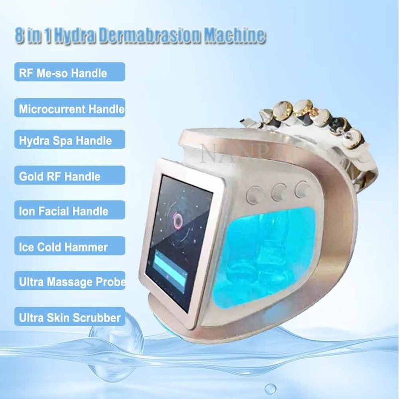 8in1 Hydra Dermabrasion Machine Spa Skin Peeling Deep Facial Cleansing Face Lift