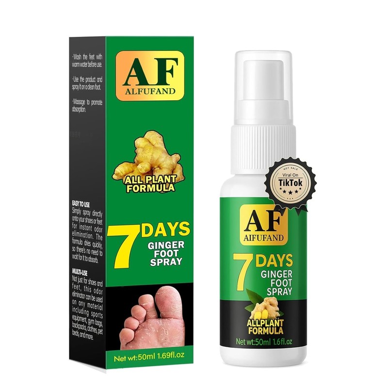 Refreshing Ginger Foot Spray - Comforting Mint Mist for Nourished Feet, 50ml gallery
