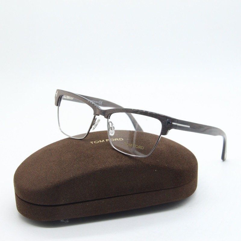 NEW TOM FORD TF 5364 020 GREY BLUE AUTHENTIC FRAMES EYEGLASSES W/CASE 53-15