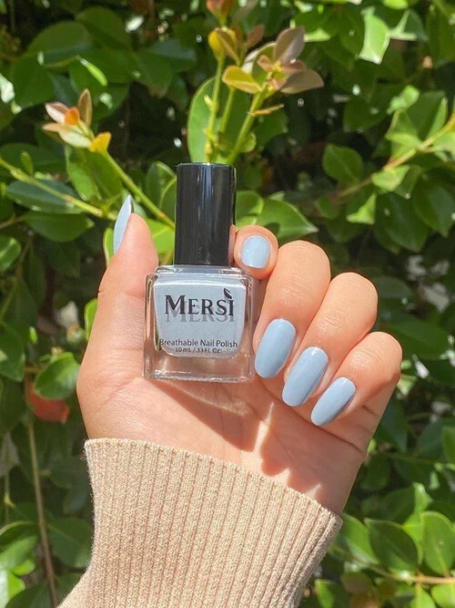 Matterhorn Blue | Mersi Cosmetics | Breathable Halal Nail Polish | Vegan gallery