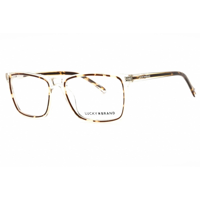 Lucky Brand Men’s Eyeglasses Crystal Acetate Square Full Rim Frame D416 0CRY