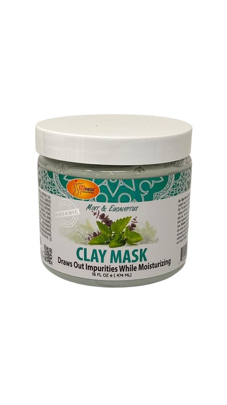 SpaRedi Mint & Eucalyptus Clay Mask 16 Oz