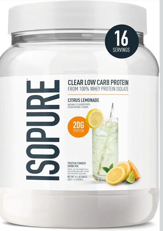 Clear Low Carb Protein Powder, Citrus Lemonade, 14.1 oz (400 g)