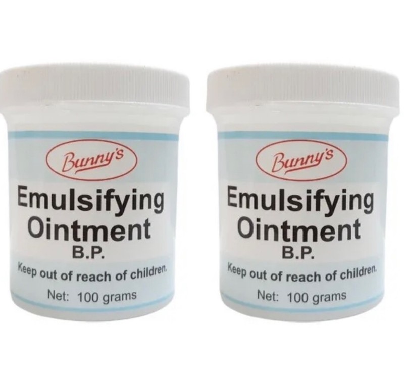 Bunny’s Emulsifying Ointment 100g-2 Jars Soap Free Cleanser for Sensitive Skin