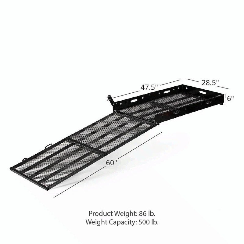 Titan Ramps Hitch-Mounted Wheelchair and Scooter Carrier - 500 lb. Capacity gallery