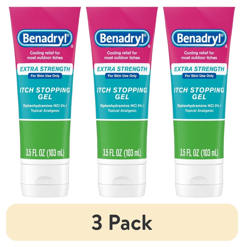Benadryl Extra Strength Cooling Relief Anti-Itch Gel Topical Analgesic 3.5 fl.oz
