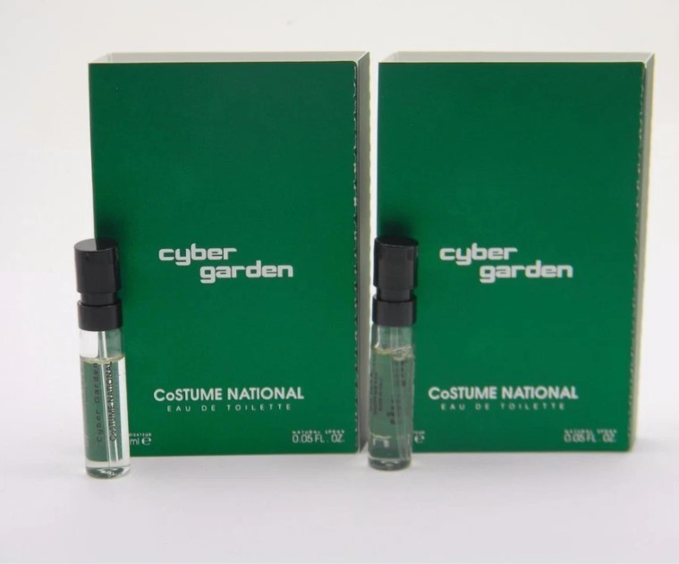 2 x Costume National Cyber Garden Vial Sample EDT 1,5ml 0.05 fl oz New With Card