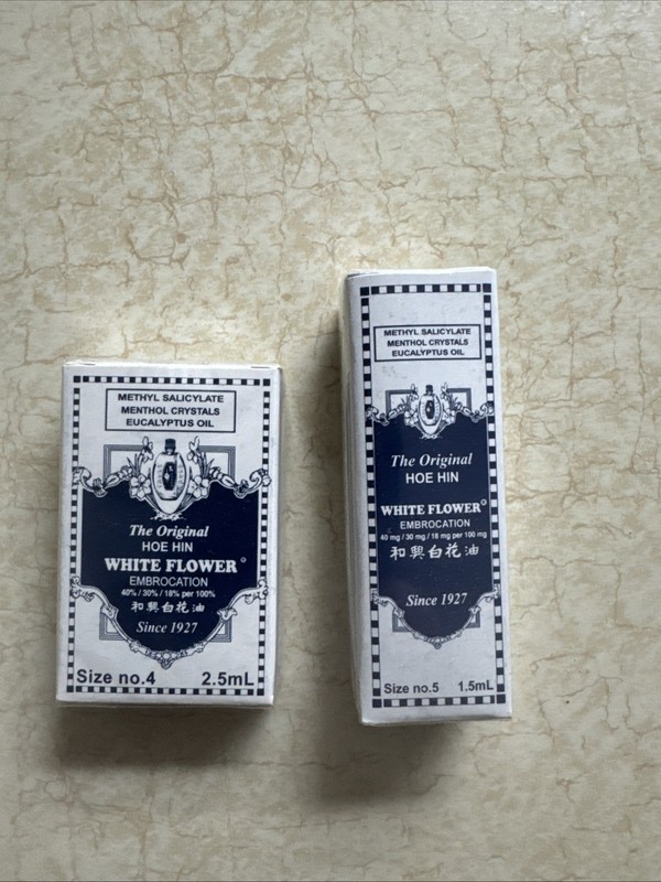 Original Hoe Hin White Flower Bundle 2.5ml & 1.5ml