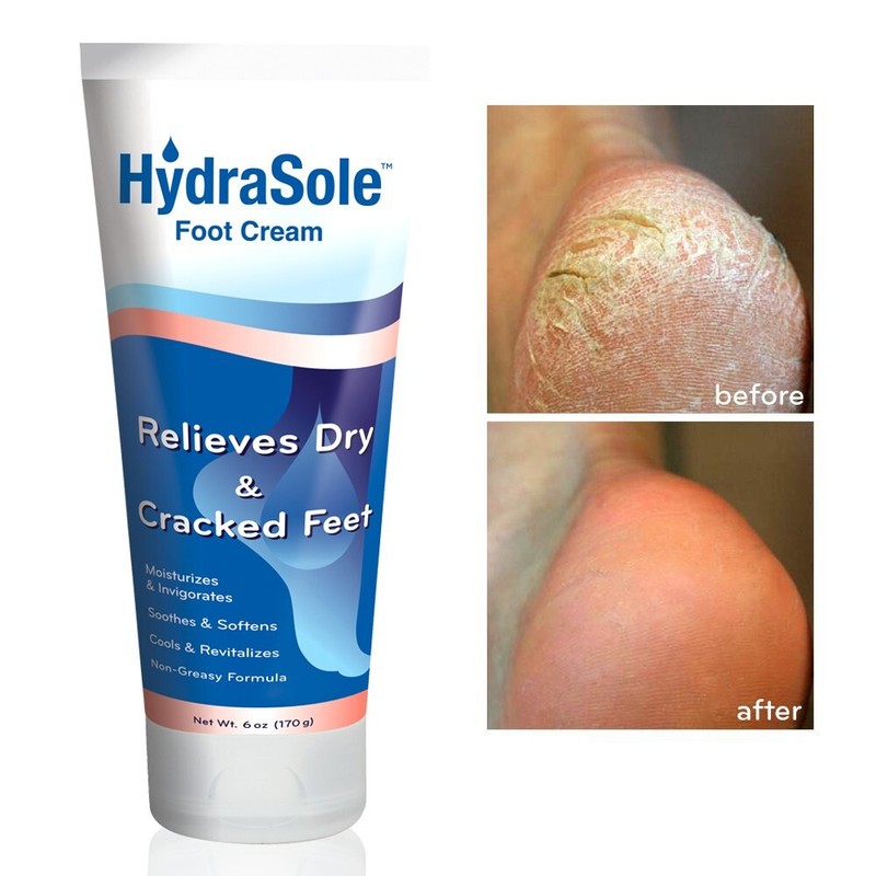 HydraSole Foot Cream for Dry and Cracked Feet (6 oz)